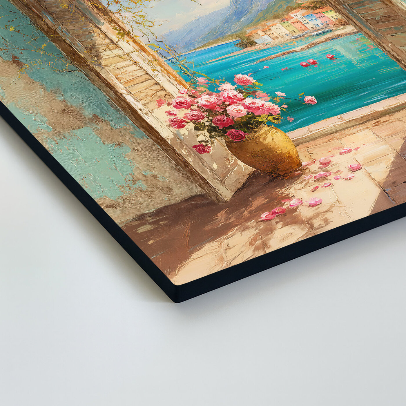 Retro picture on the wall - Open window