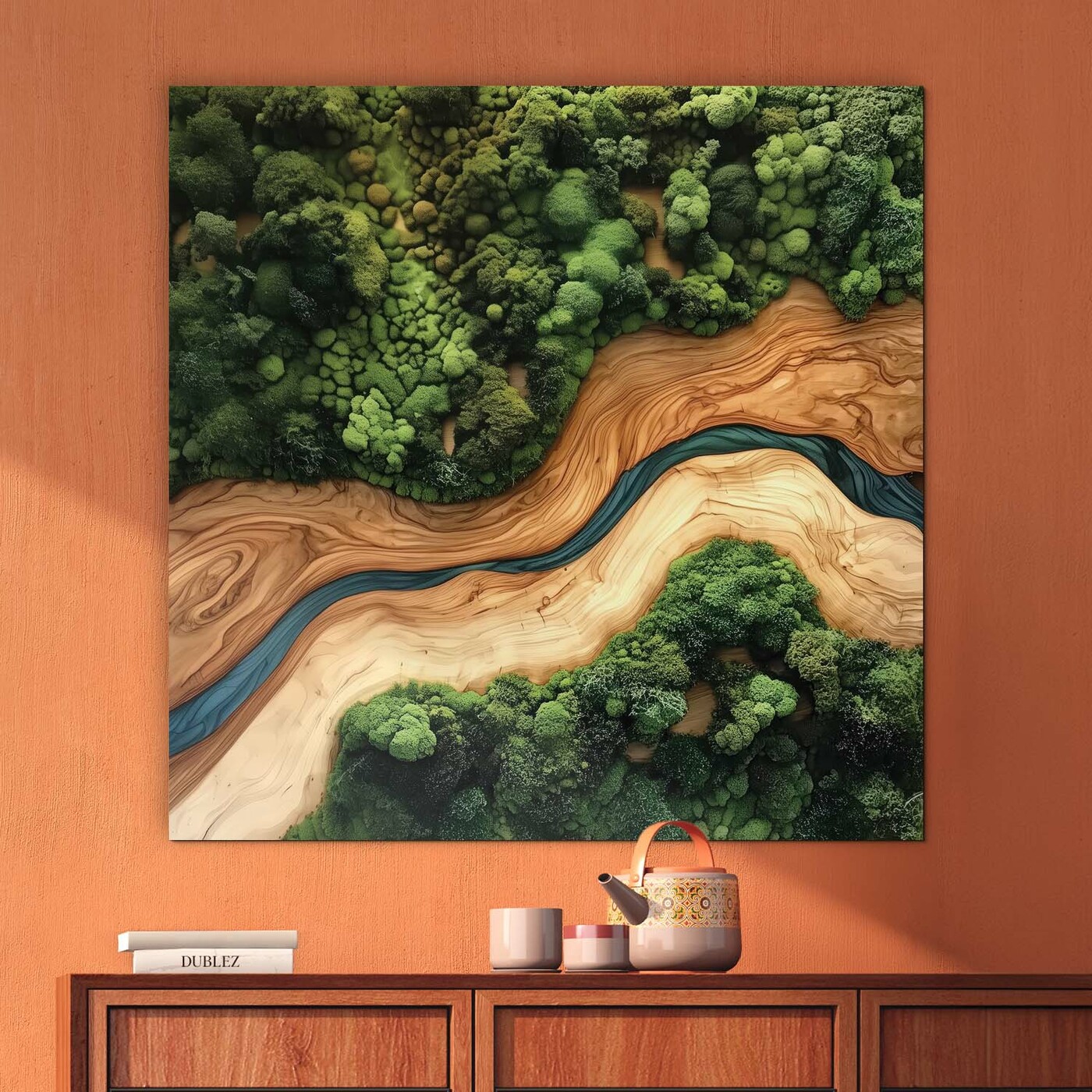 Colorful Wooden Wall Art - Abstract Forest