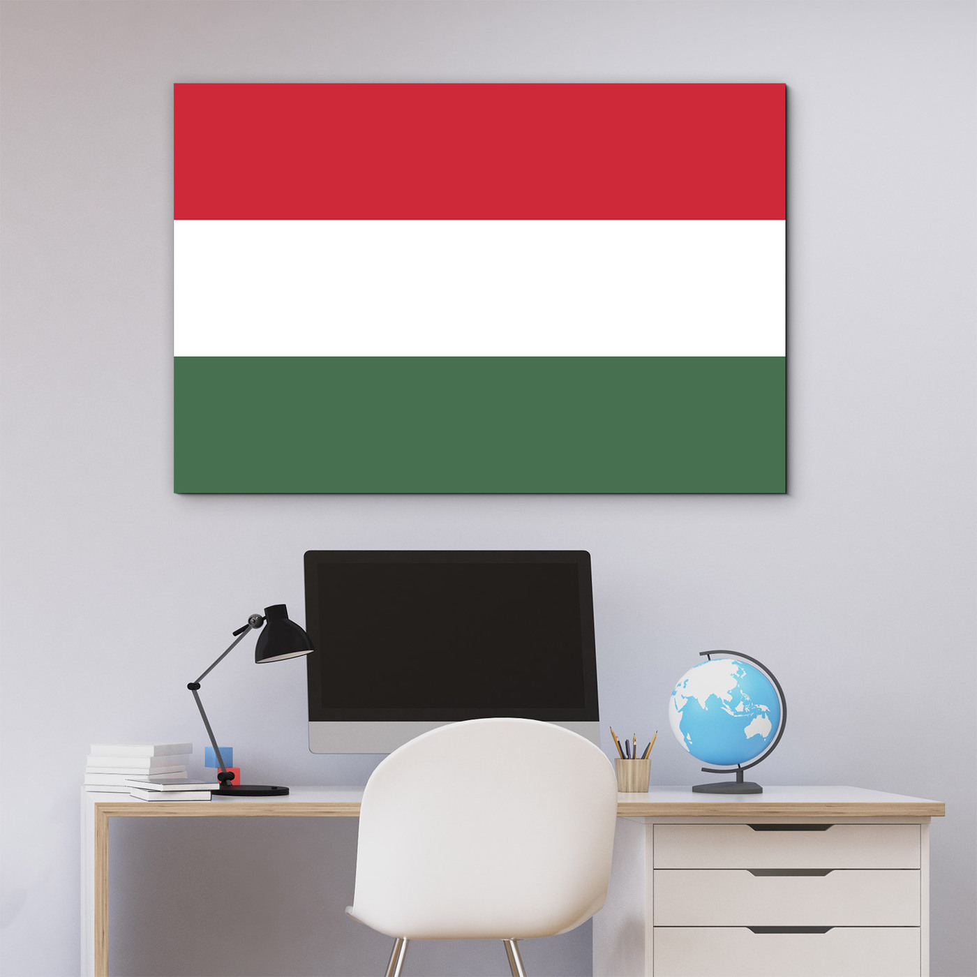 Wooden image of the national flag - Hungary
