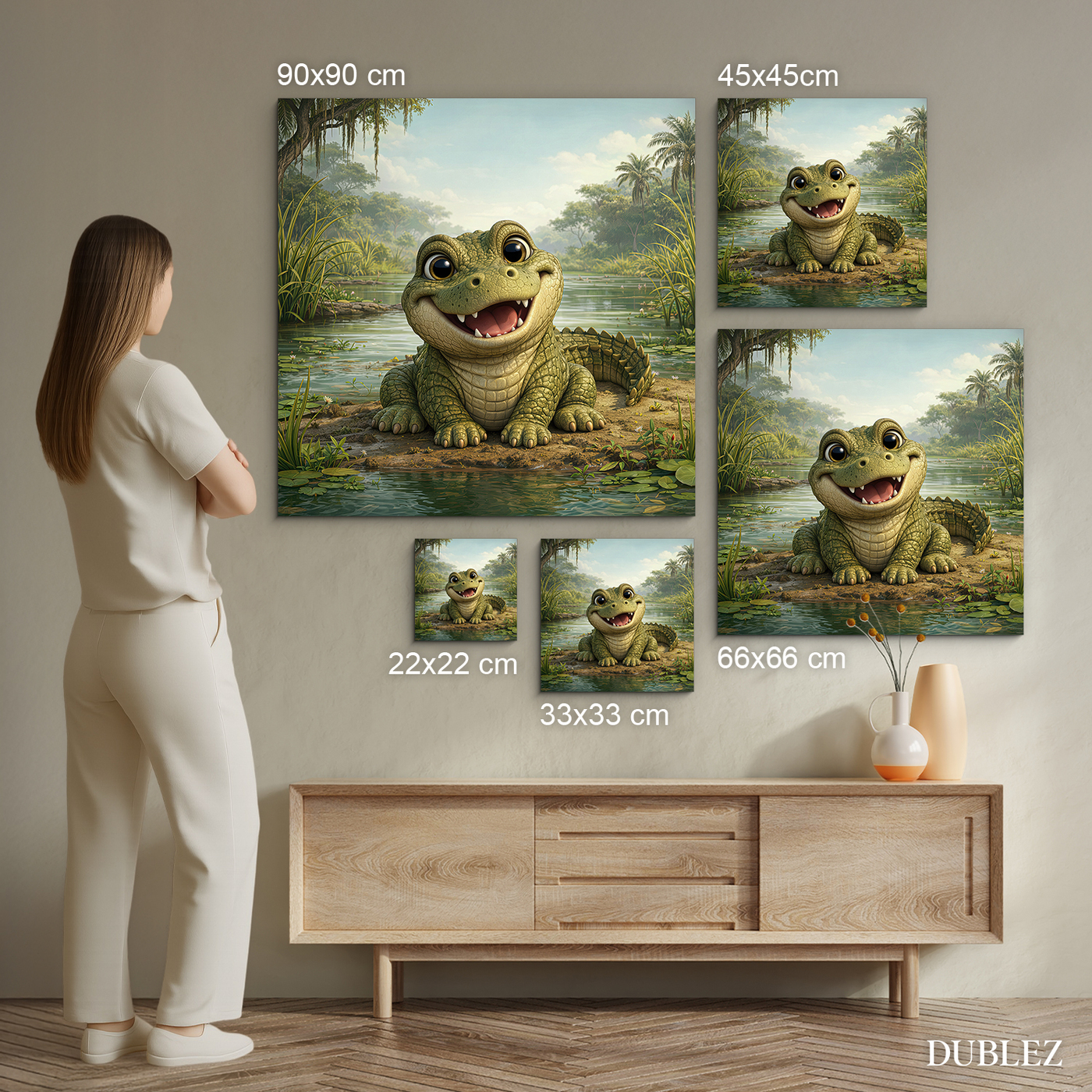 Veselý obraz pre deti - Krokodíl