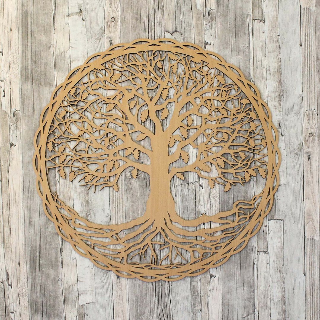 Wooden Tree of Life on the Wall - Oak | Beech