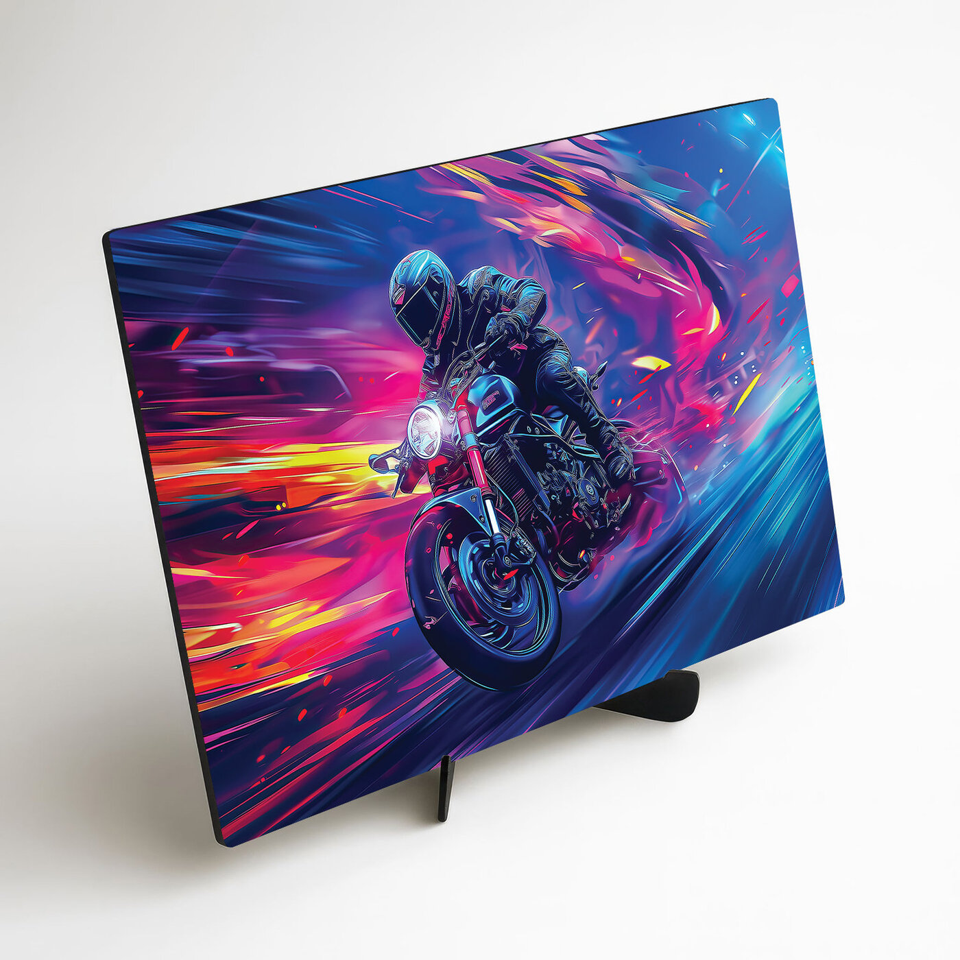 Moderný obraz - Neónová motorka