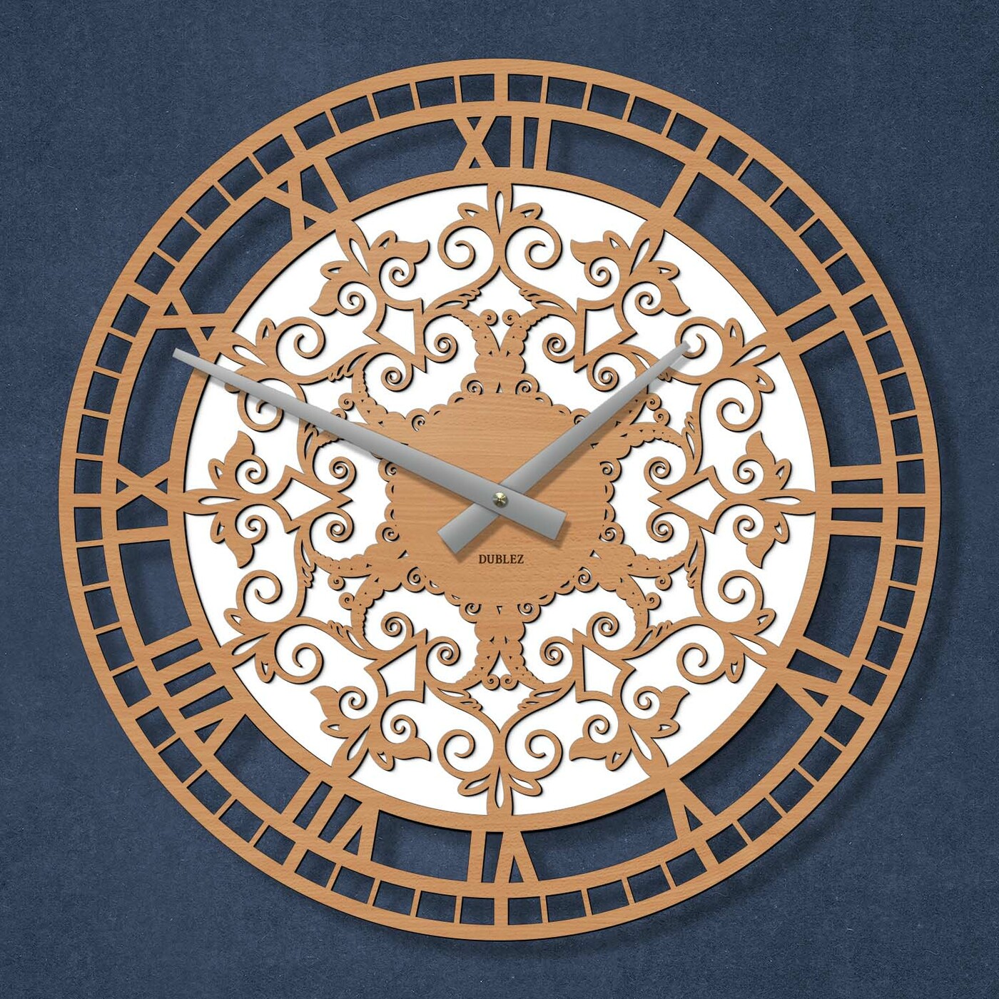 Drevené nástenné hodiny - Ornamenty | Buk