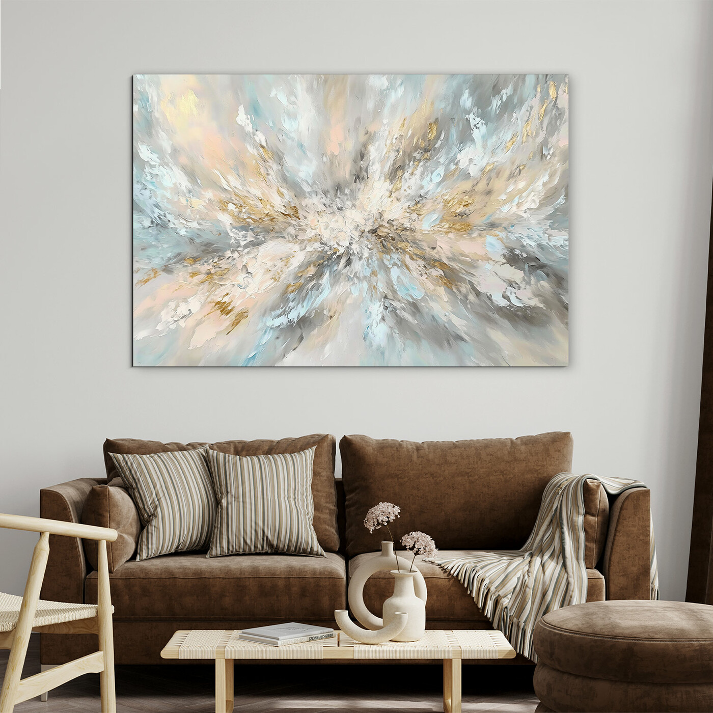 Colorful abstract painting - Explosion of light