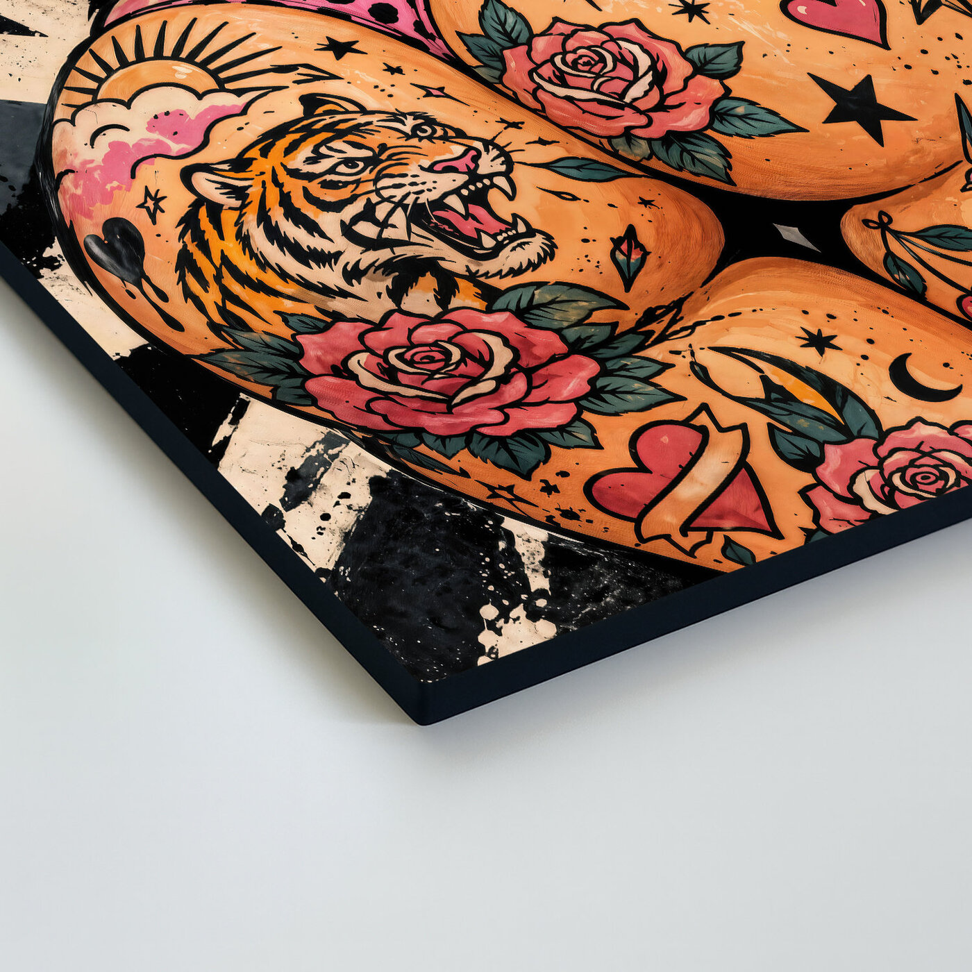 Old school obraz na dreve - Tattoo Woman