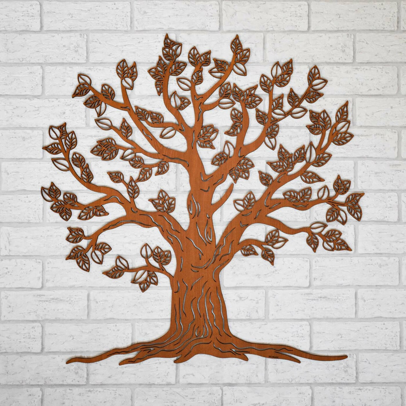 Wooden Tree of Life on the Wall - Malkuth | Cherry