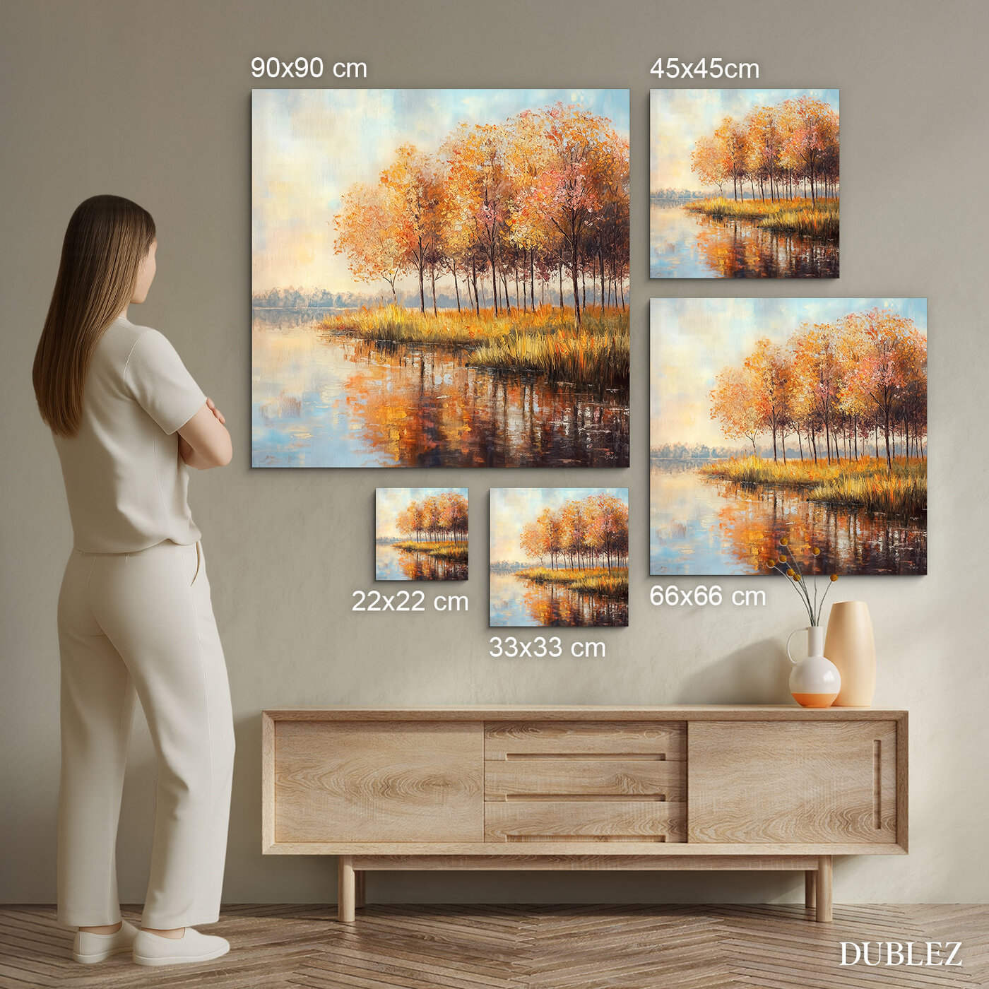 Dřevěný obraz - Stromy