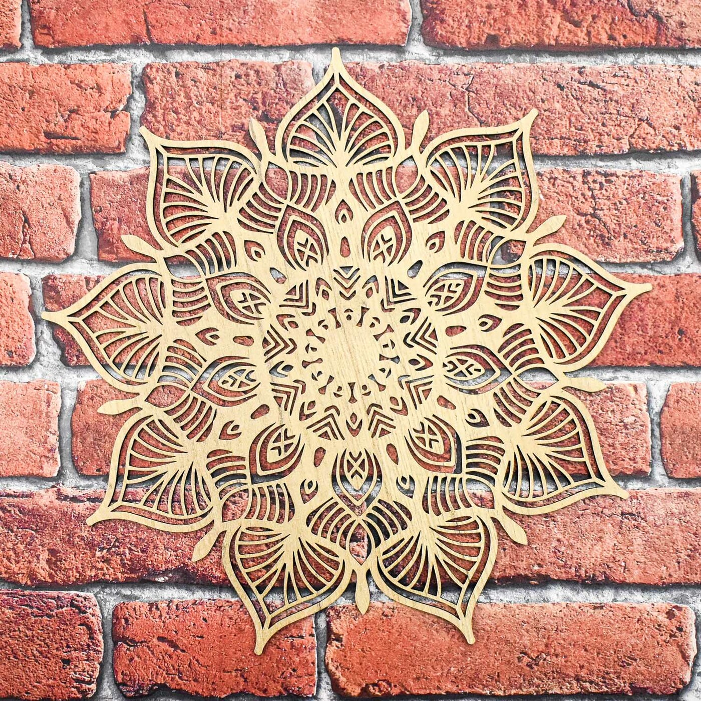 Extravagant Mandala on the Wall - 3D Picture | Gold Craft Oak