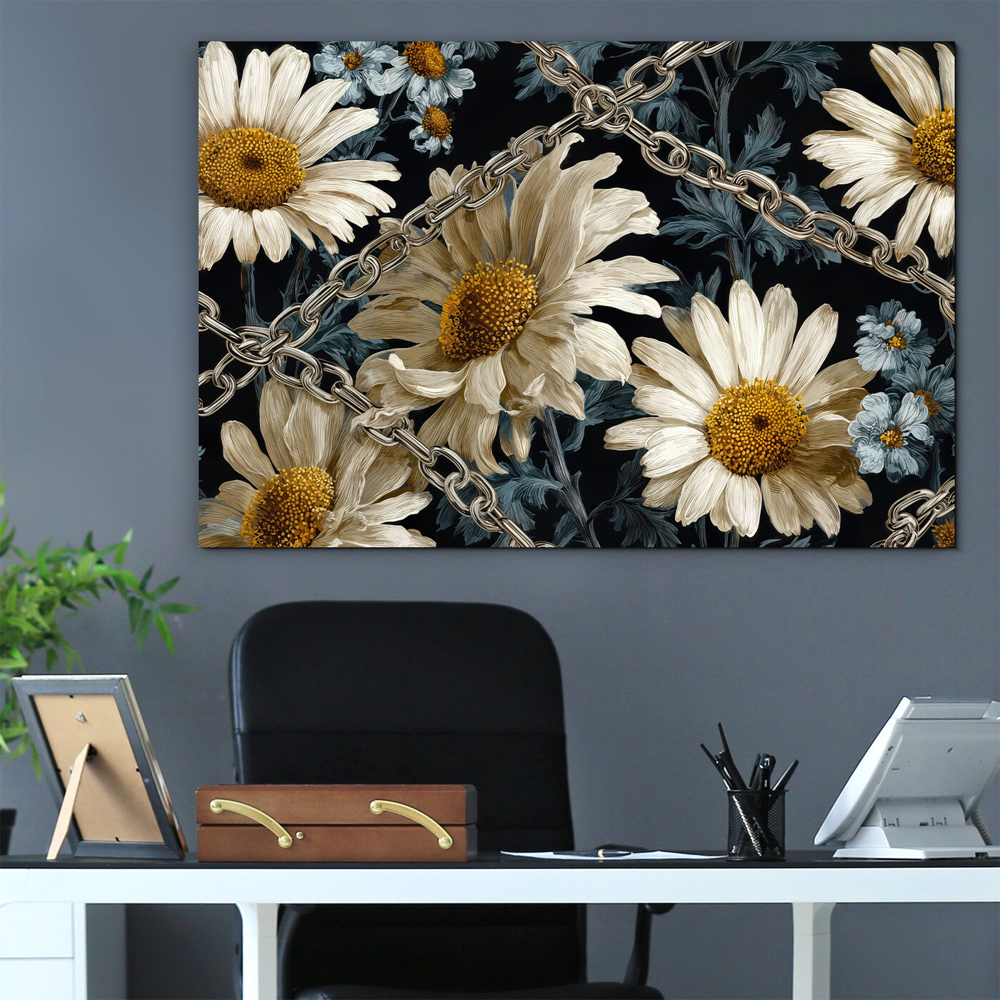 Umelecký obraz - Margarétky v reťaziach 