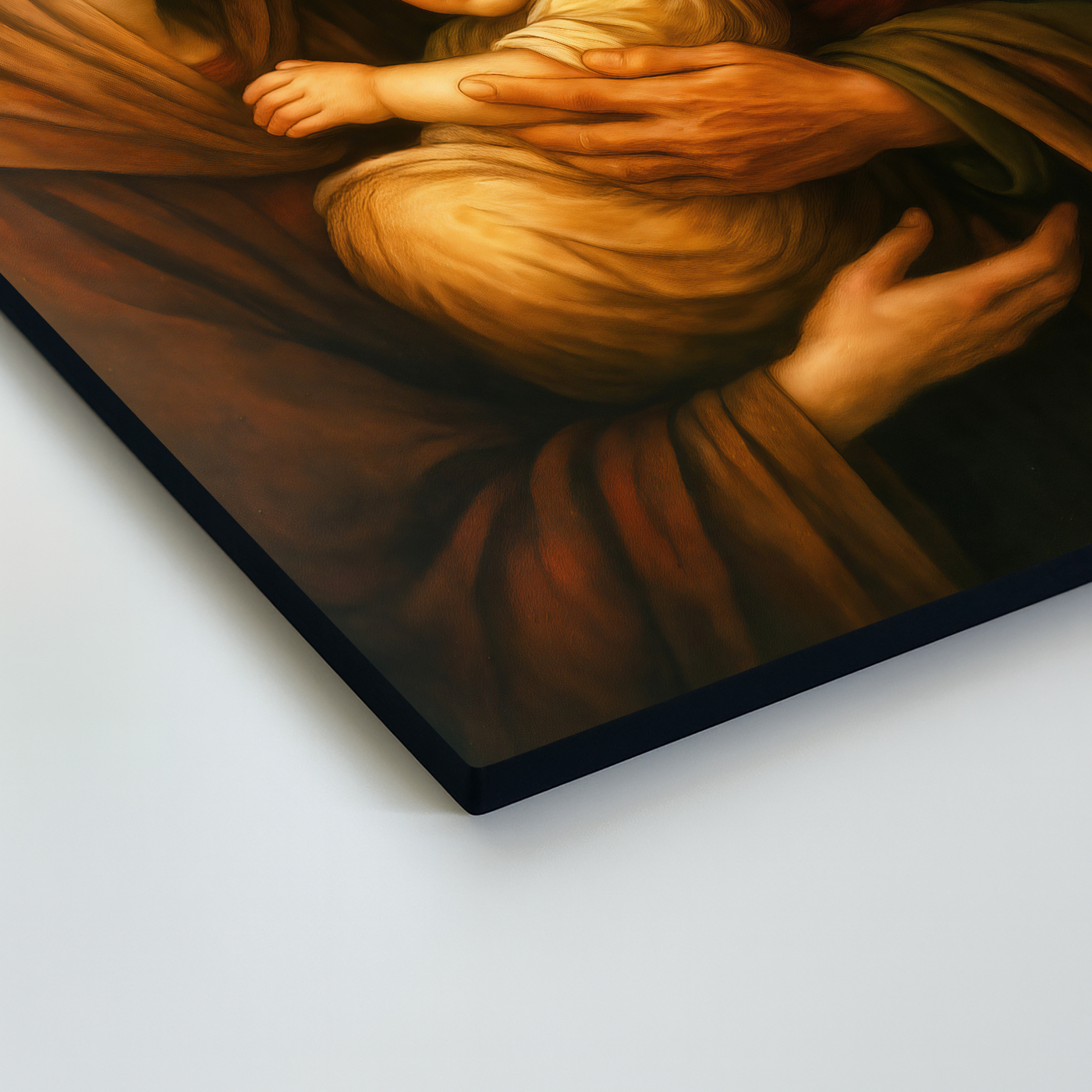 Colorful wooden picture - Holy Family