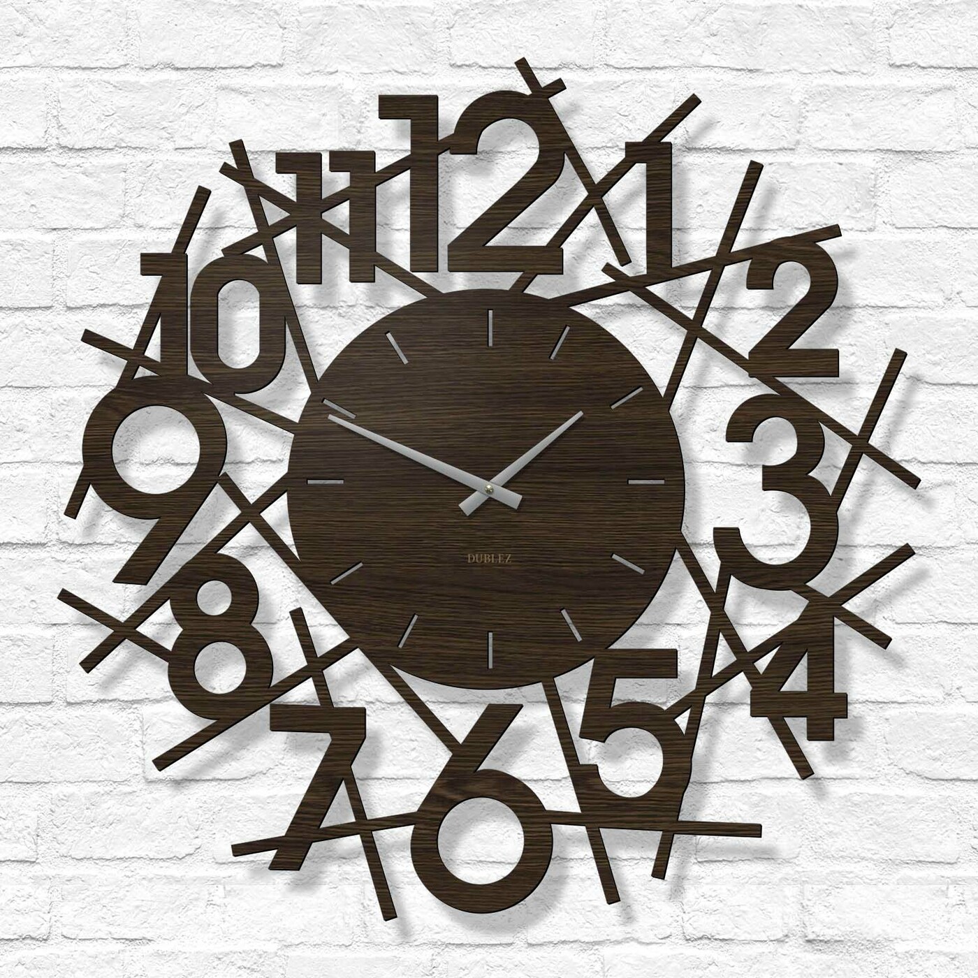 Designer Clock - Vortex | Wenge