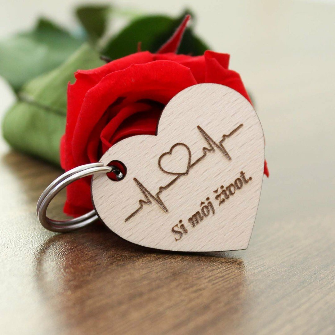 Drevená kľúčenka - Si môj život 