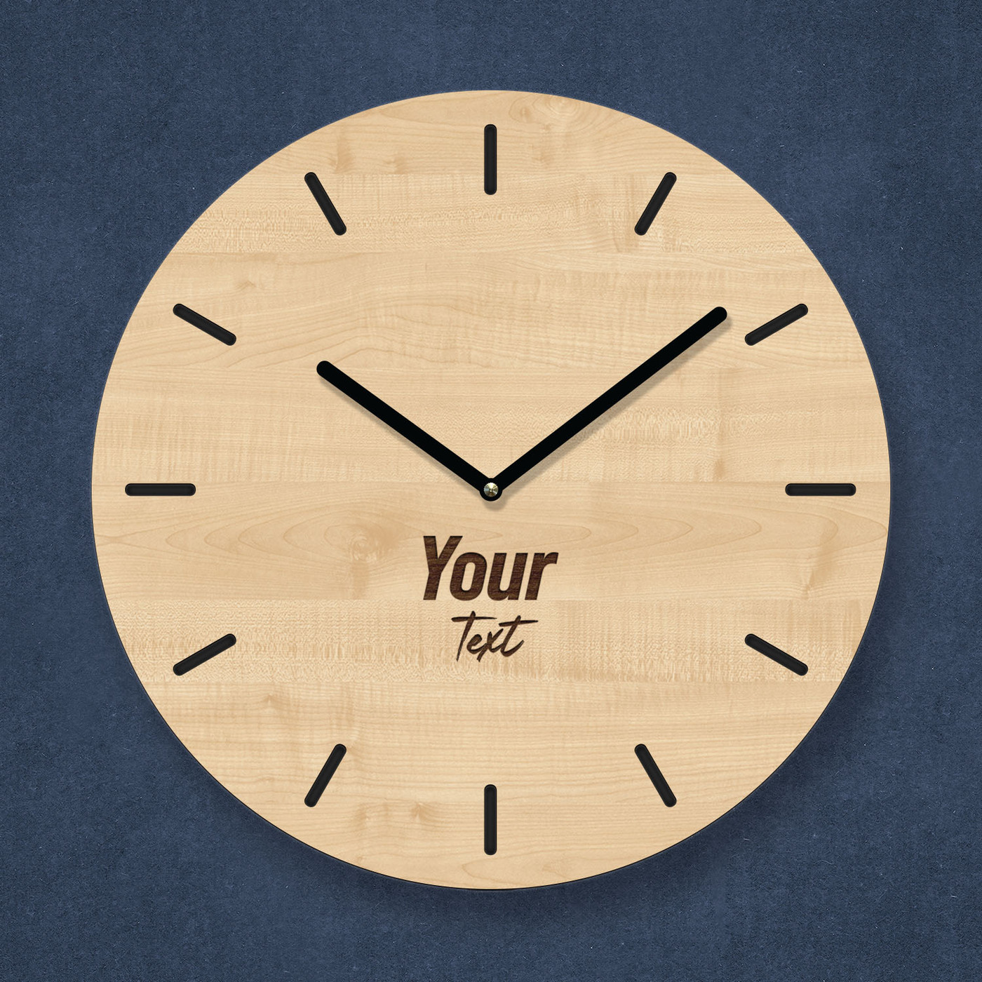 Drevené hodiny na mieru s logom firmy | Javor