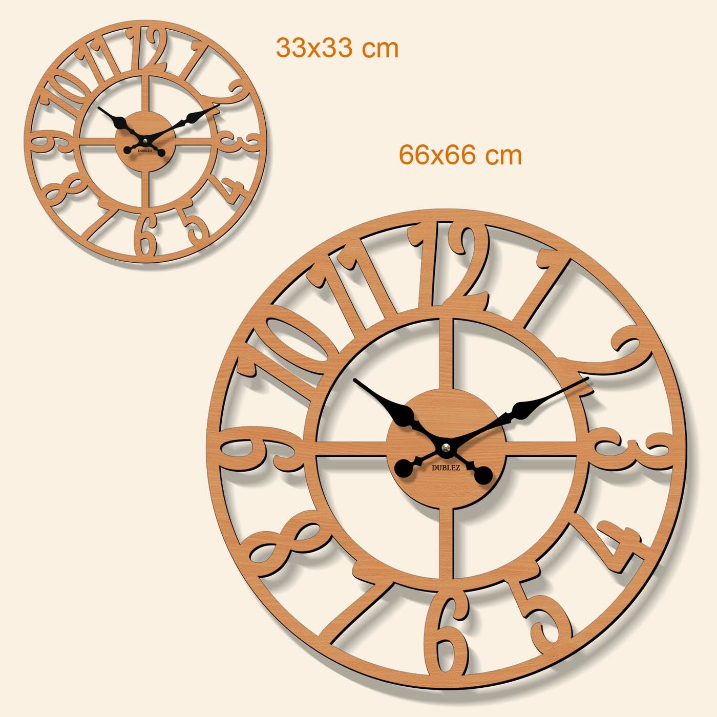 Veľké nástenné hodiny - Vintage