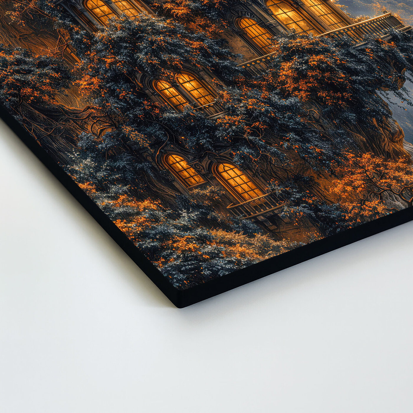 Drevený obraz - Čarovný dom na strome