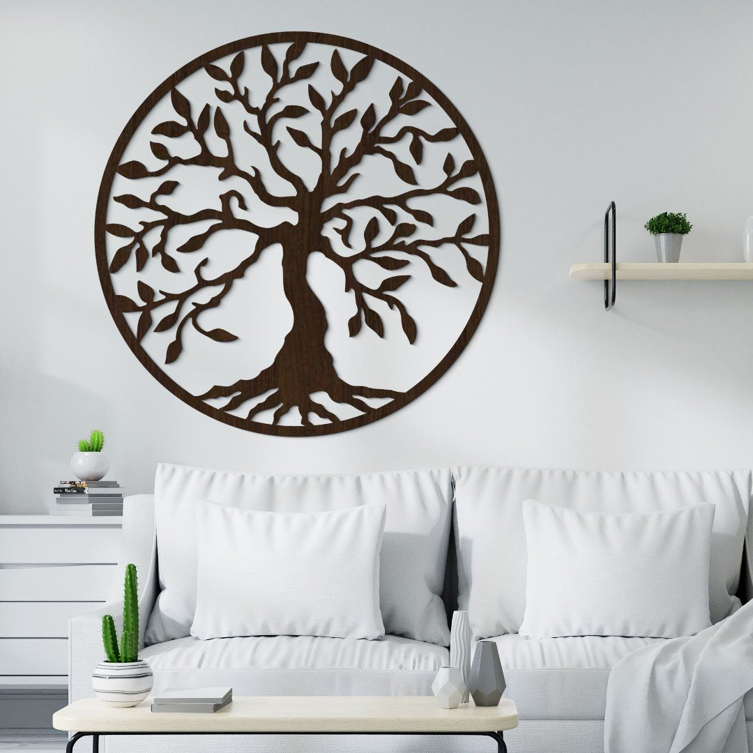 Wall Art Tree of Life - Yesod | Wenge