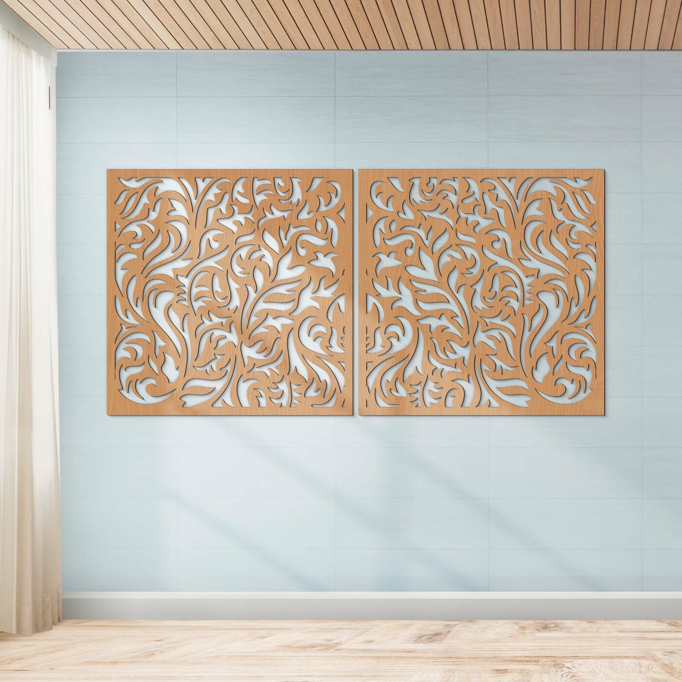 Modern Wall Art for Bedroom - Breeze | Beech