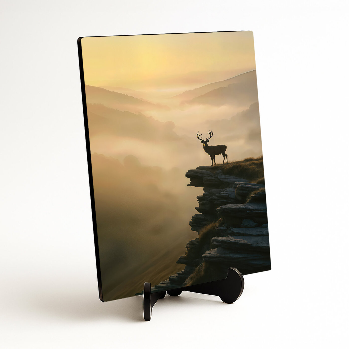 Wooden picture - Mountain deer