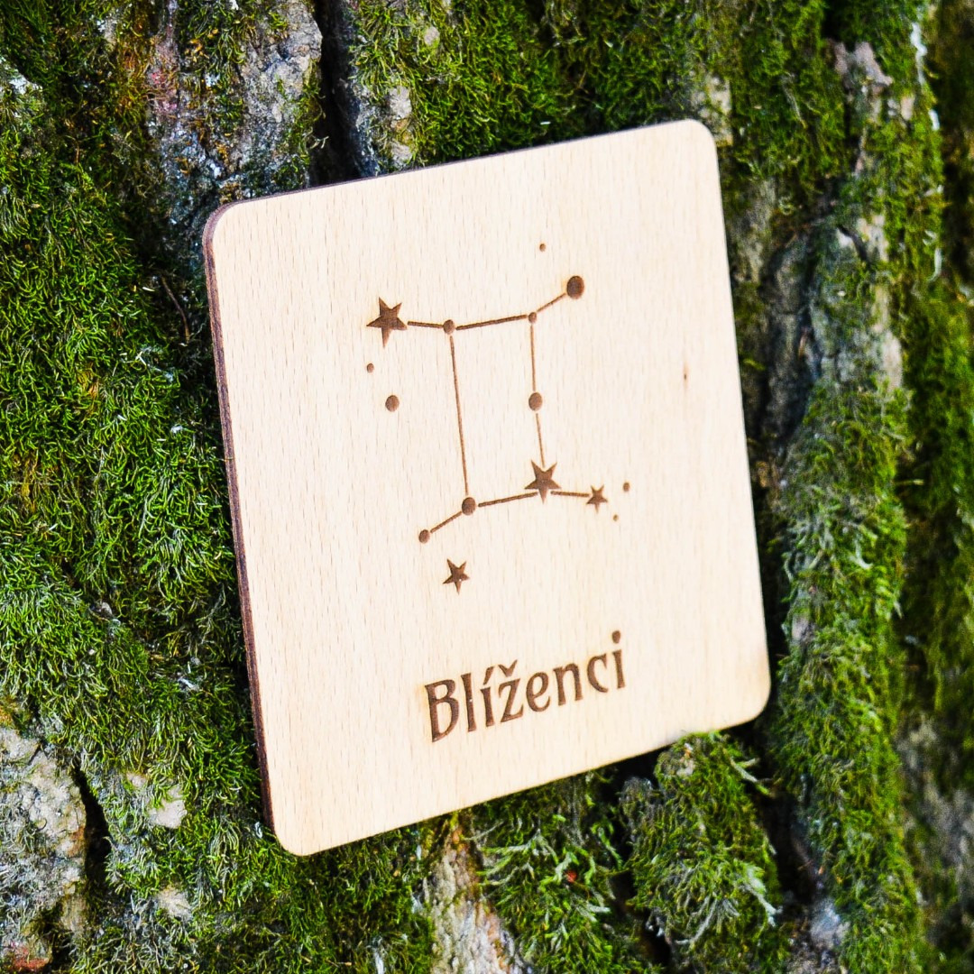 Levný dárek - podložka pod sklenice - Blíženci