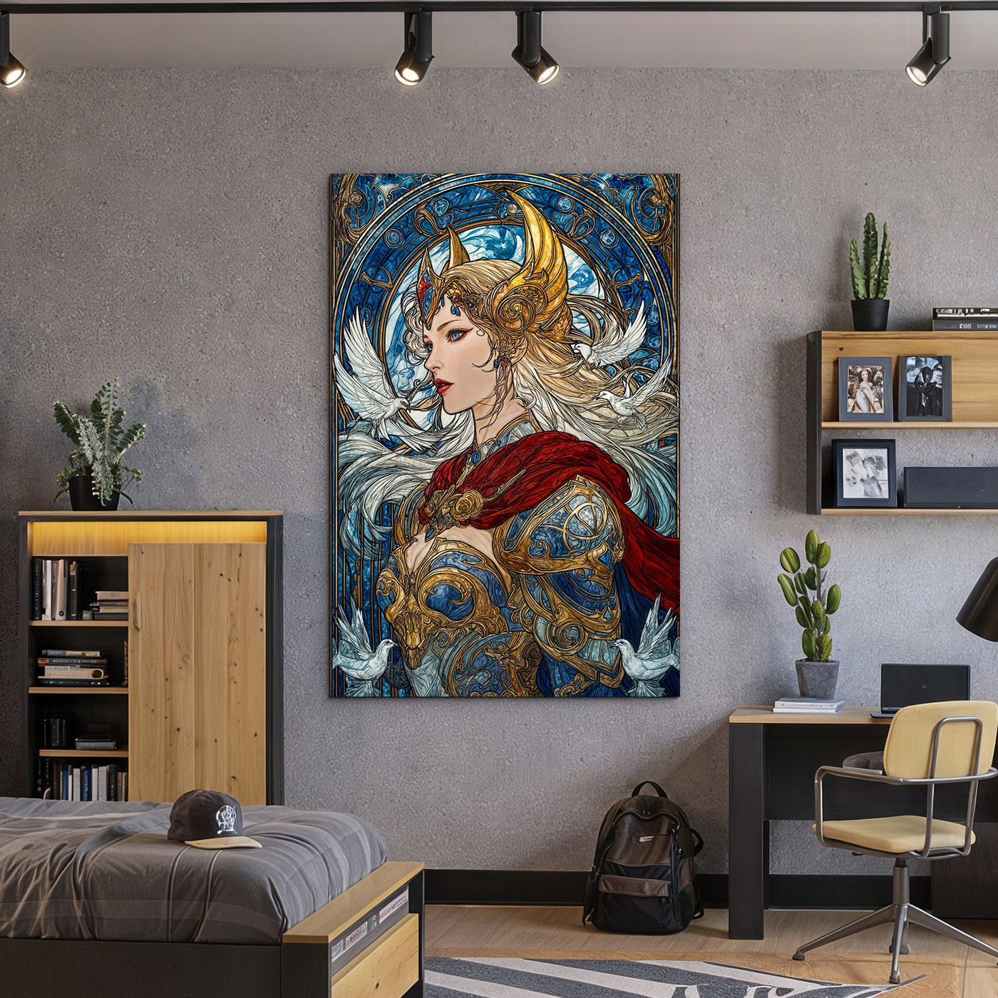 Drevený obraz na stenu - Valkýra