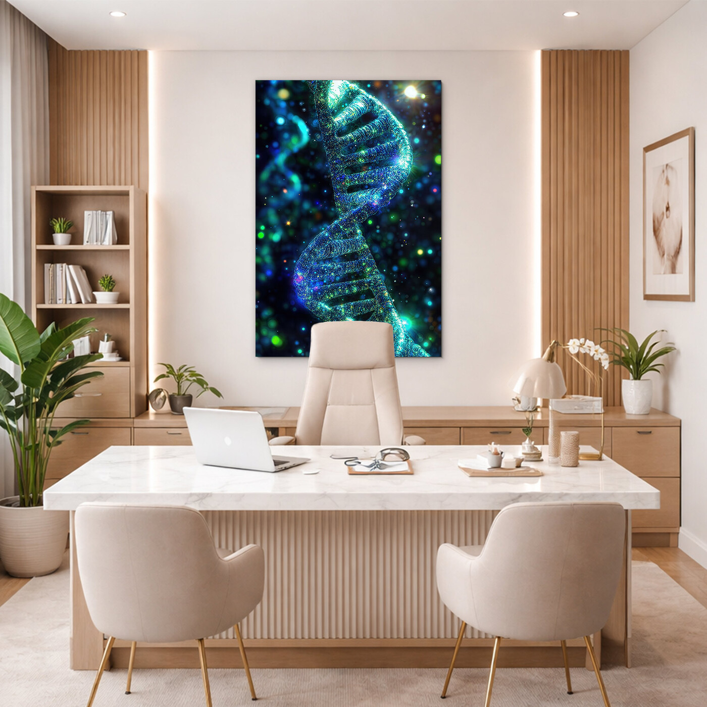 Drevený obraz - DNA