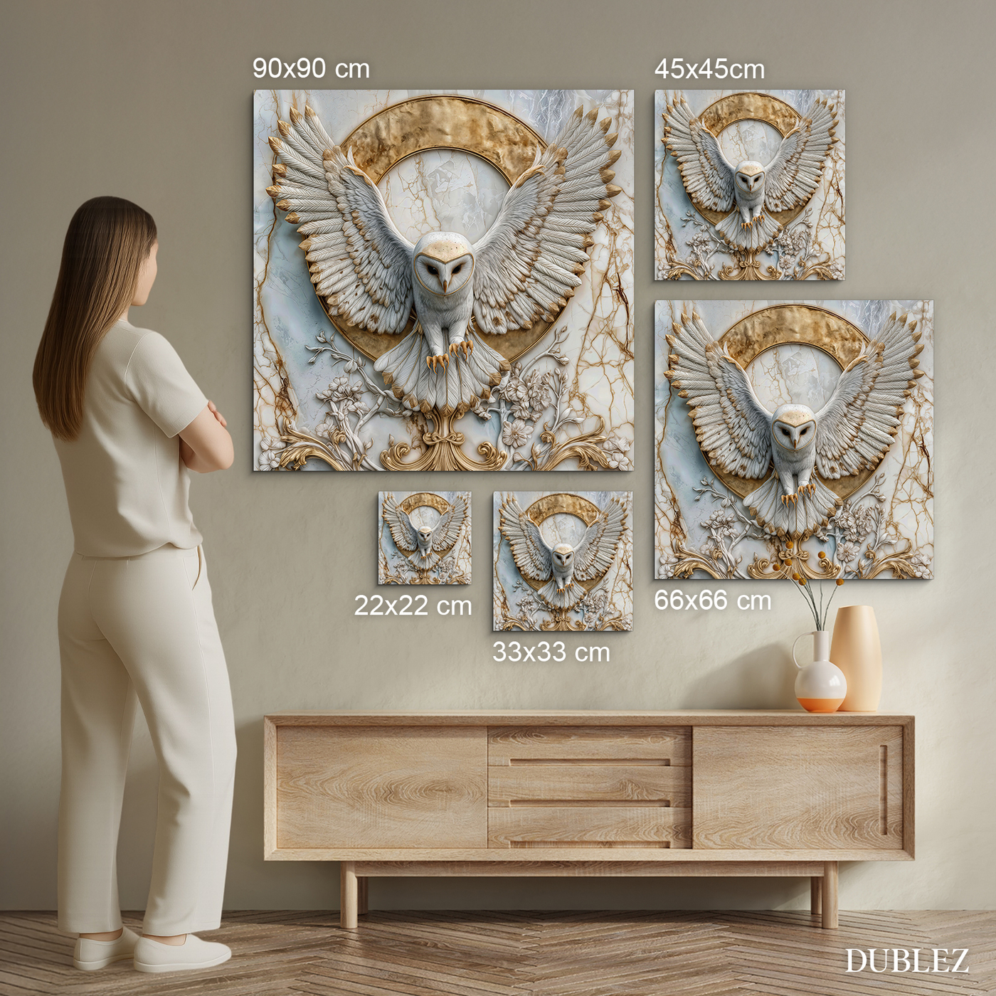 Tablou elegant cu bufniță