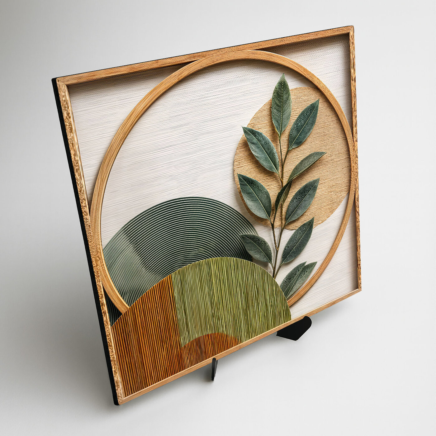 Minimalistická dekorácia s listami - Línie života