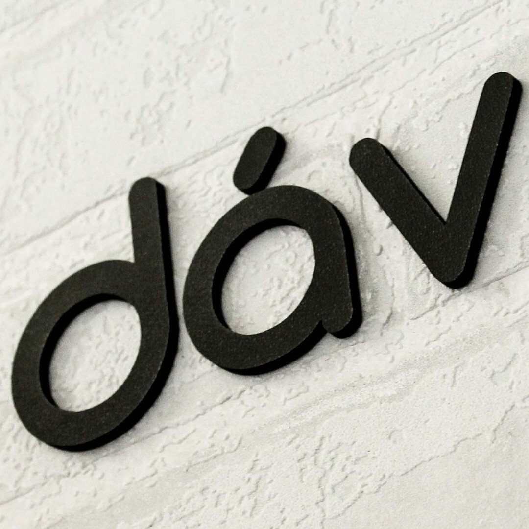 Citát na stěnu - Naše rodina a Bůh | Černá