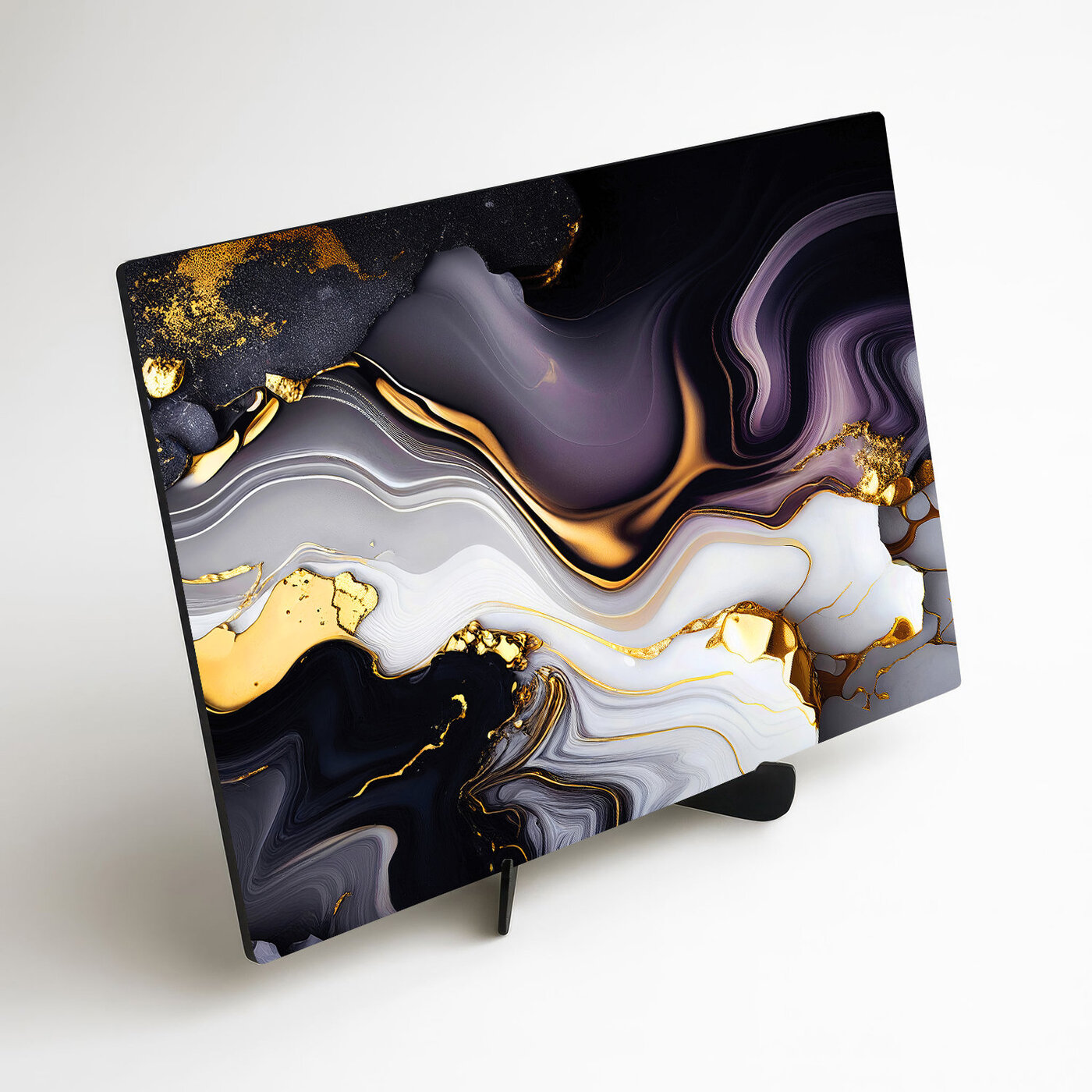 Wooden Colorful Wall Art - Marble