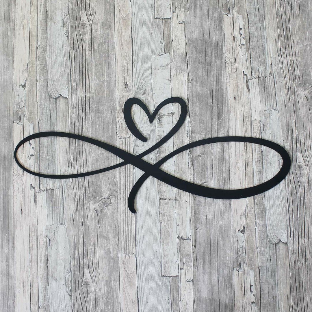 Wooden Decoration for Bedroom - Endless Love | Black