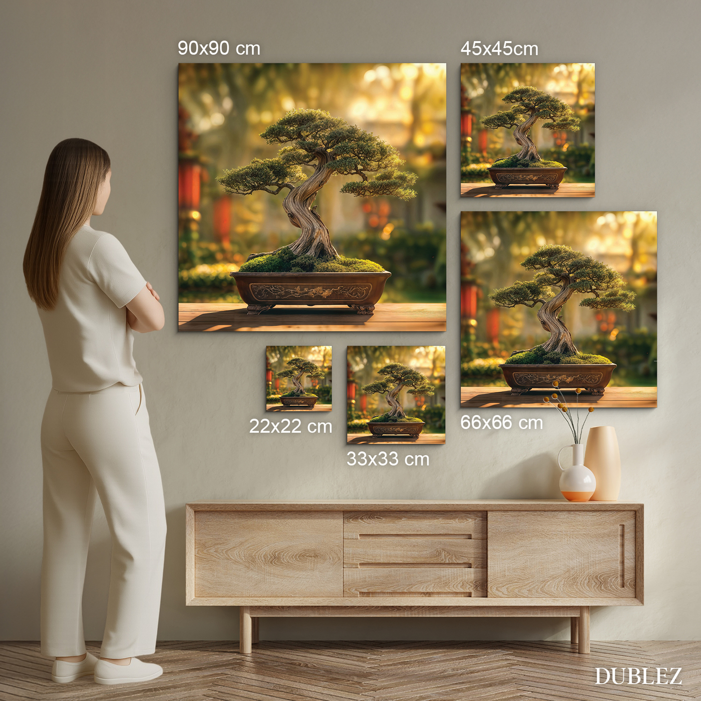 Image on wood - Bonsai