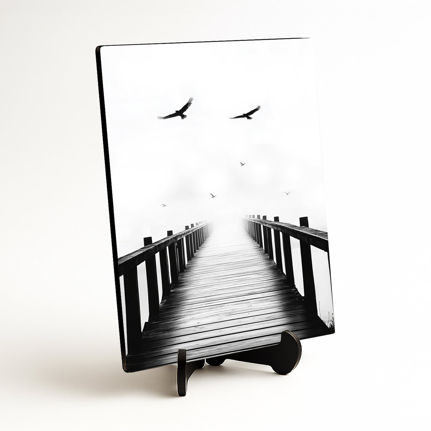 Black and white image - Pier