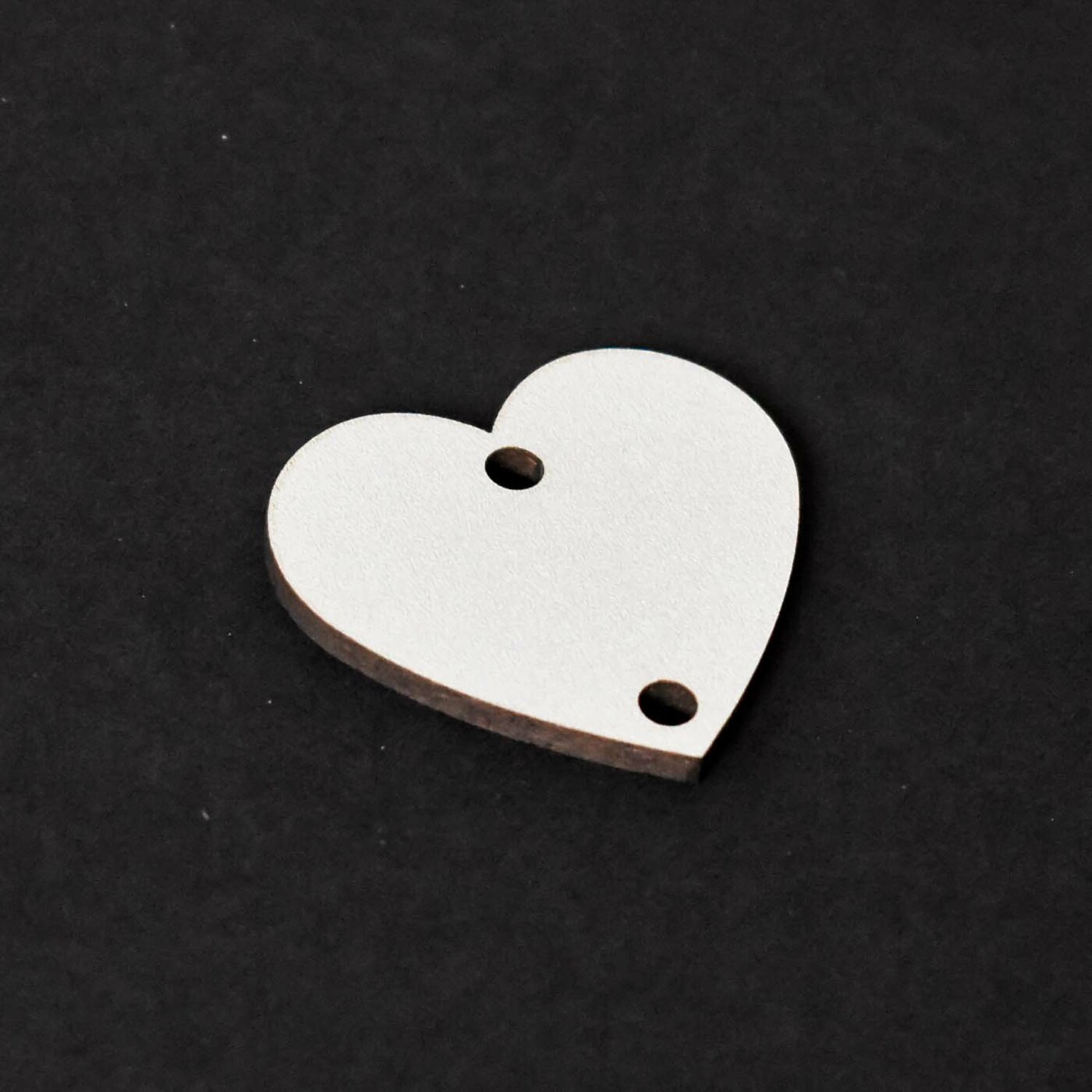 Srdiečka s oceľovým krúžkom - 10 ks | Biela