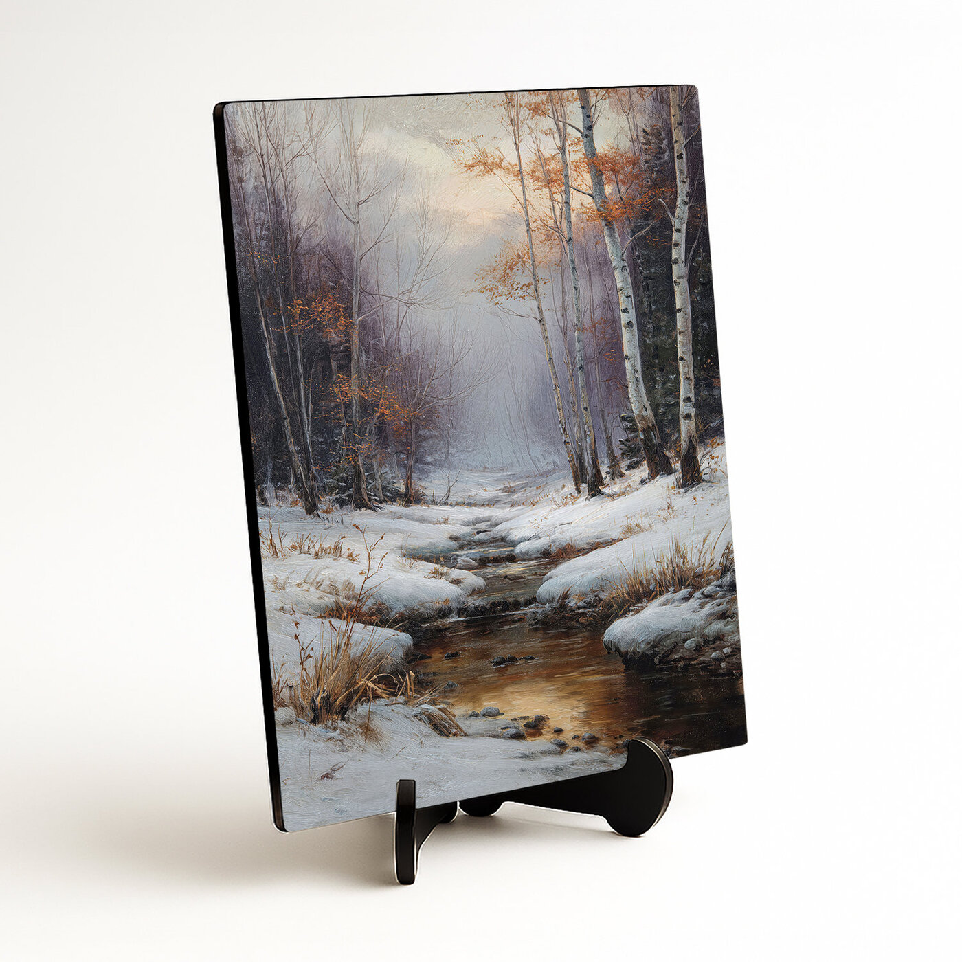 Nástěnný obraz zasněžené krajiny - Tichá krása zimy