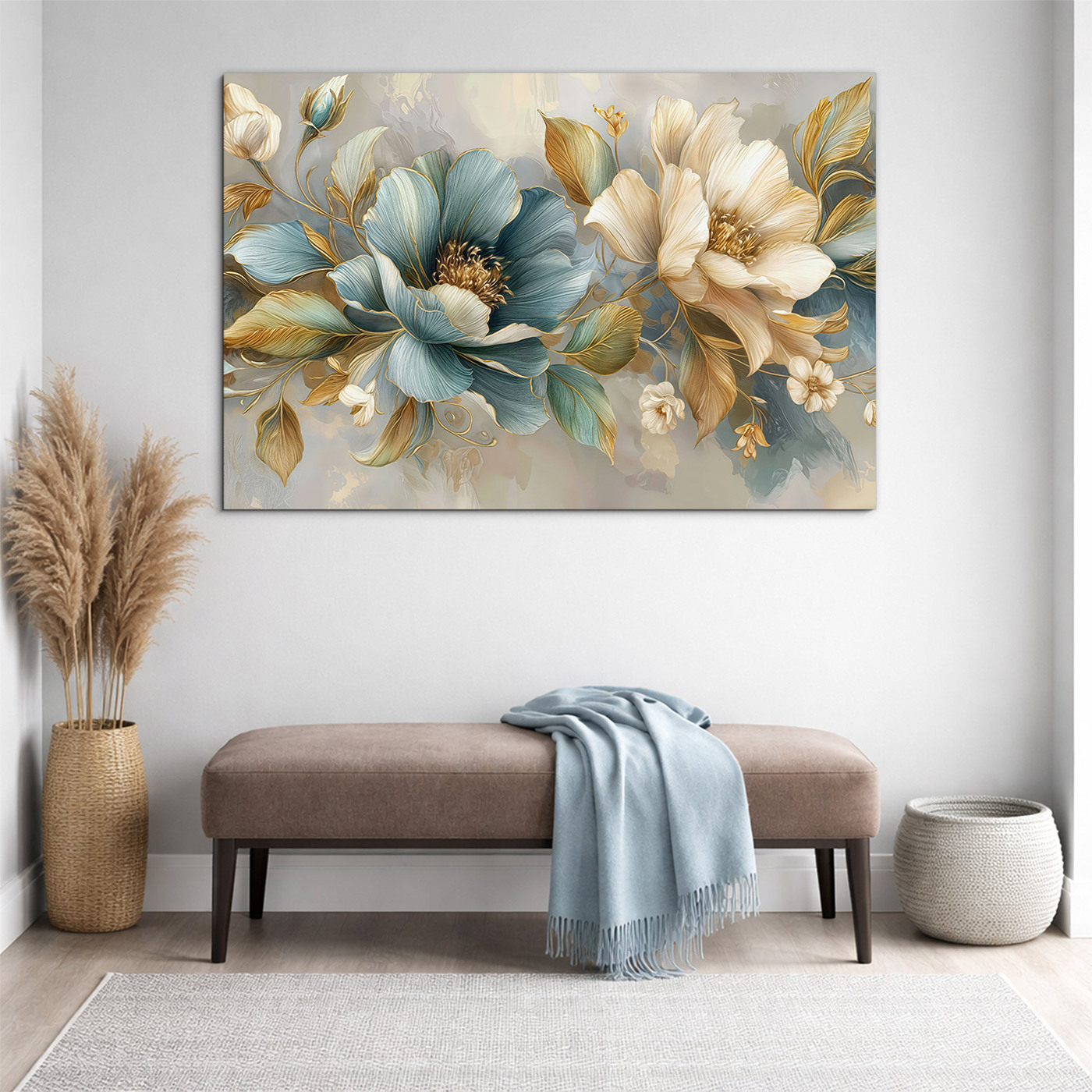 Moderný obraz na stenu - Nežné kvety