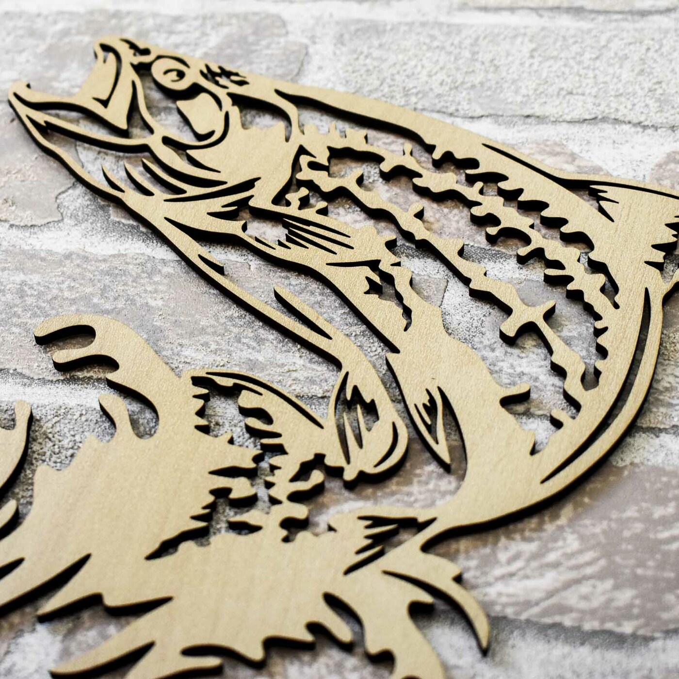 Darček pre rybára - Drevený obraz ryby - Pstruh | Javor