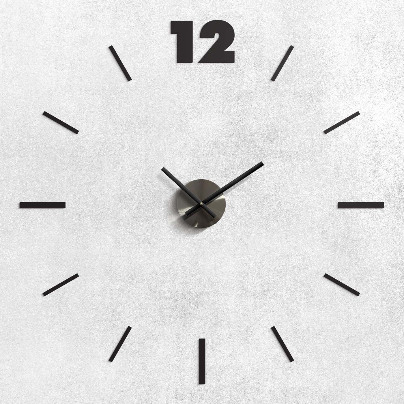 Modern öntapadós órák - Twelve | Fekete