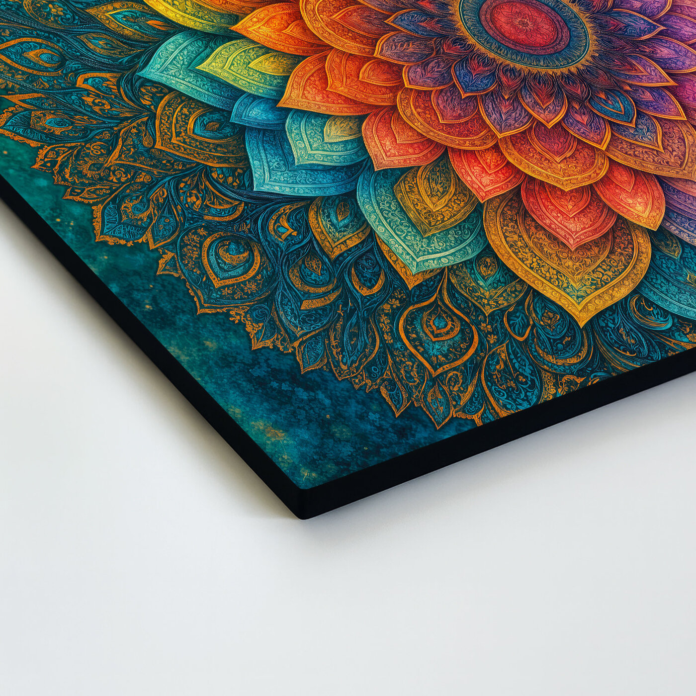 Žiarivá mandala na stenu - Obraz