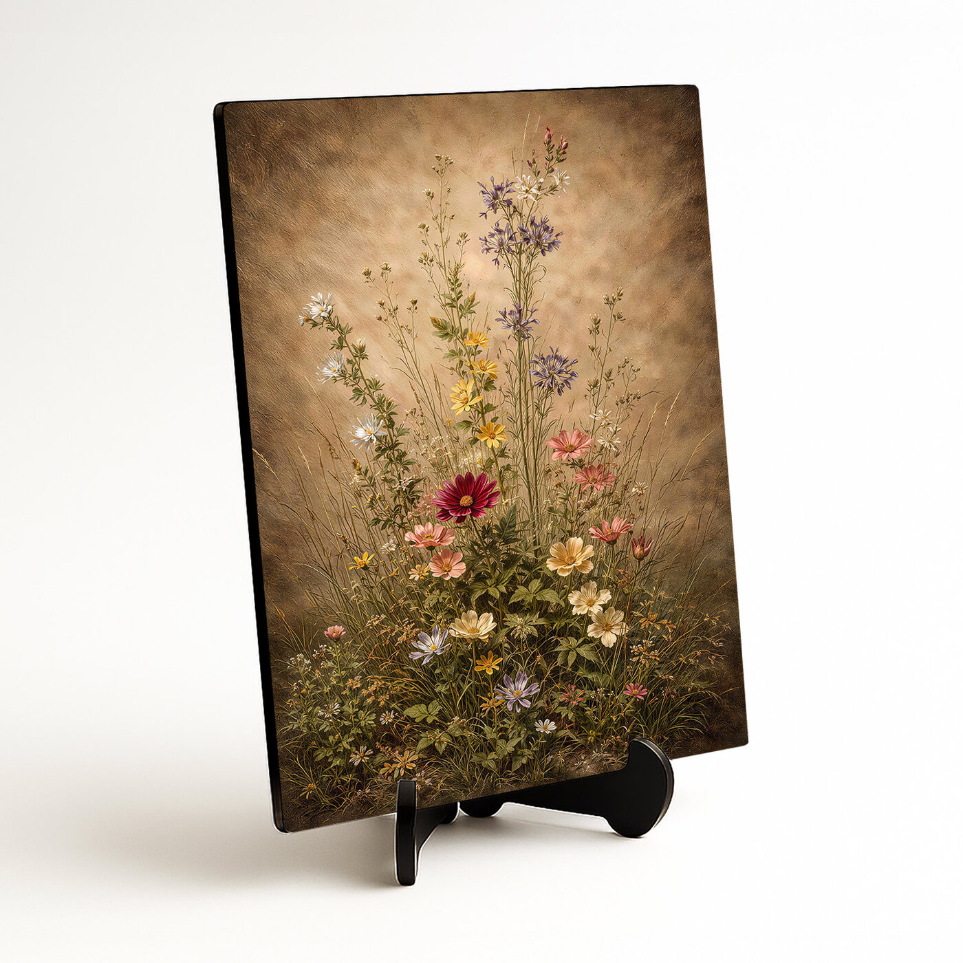 Drevený obraz na stenu do kuchyne - Krása lúčnych kvetov