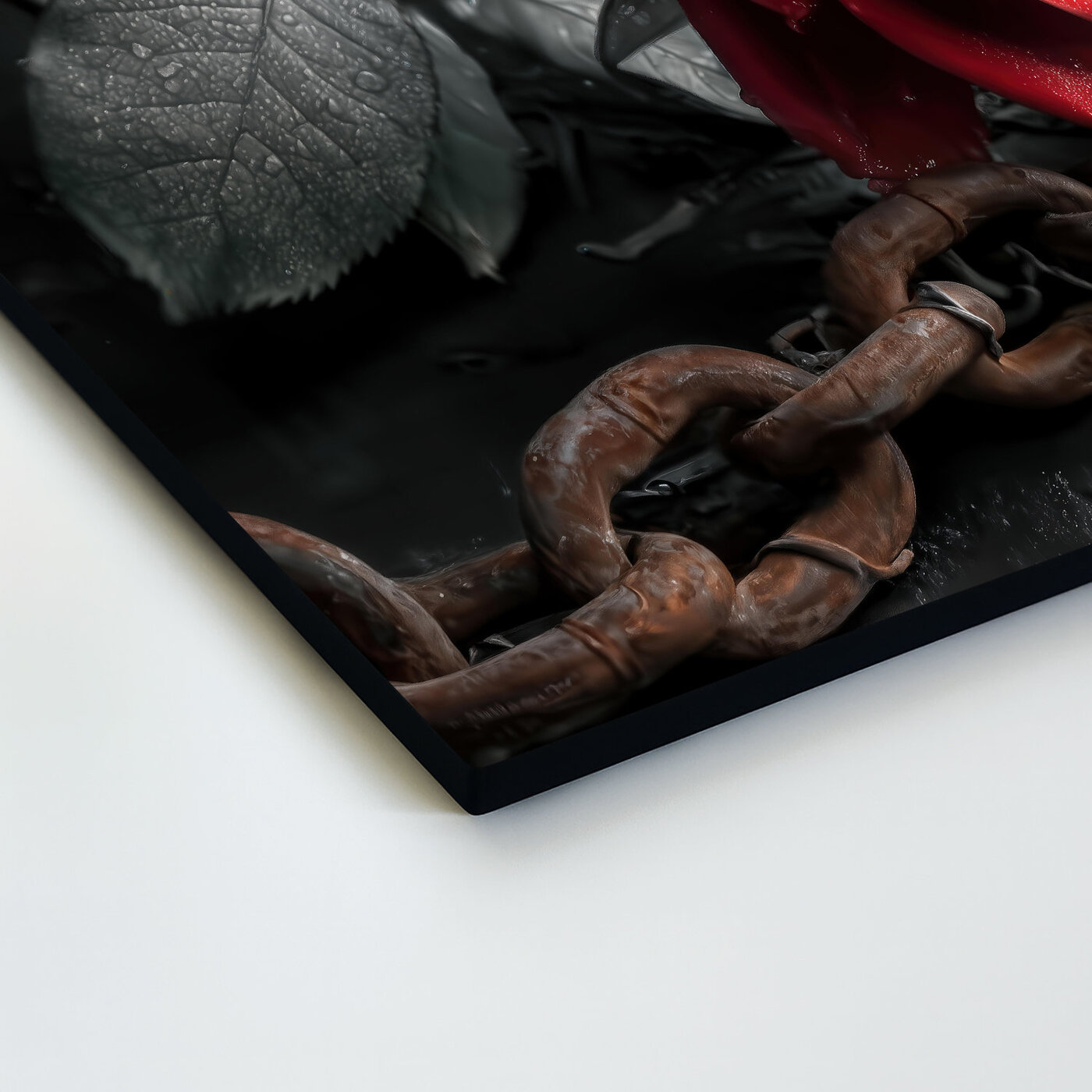 Dark romance image - Rose and chain