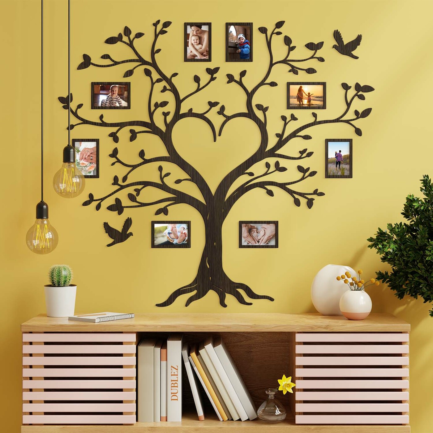 Drevený rodostrom na stenu | Wenge