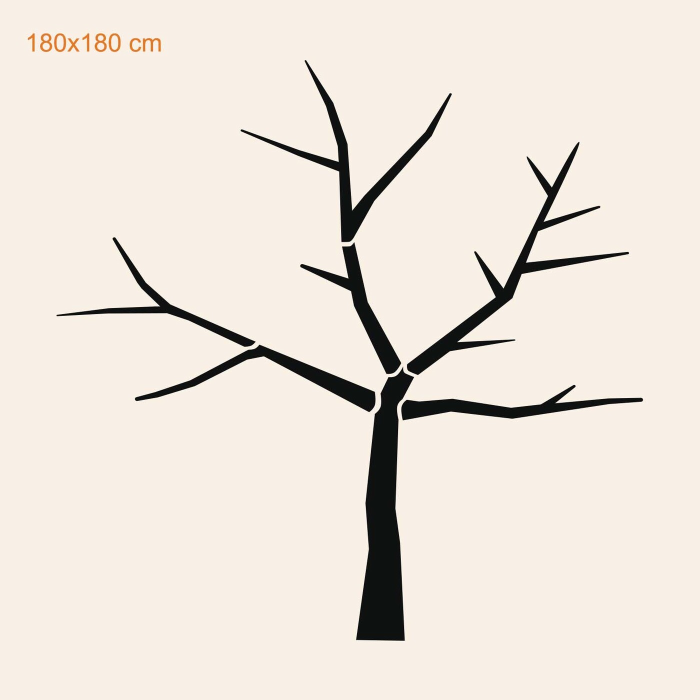 Copacul sculptat din lemn pentru perete | 180x180 cm