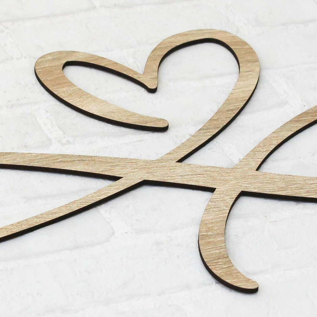 Wooden Decoration for Bedroom - Endless Love | Oak Sonoma
