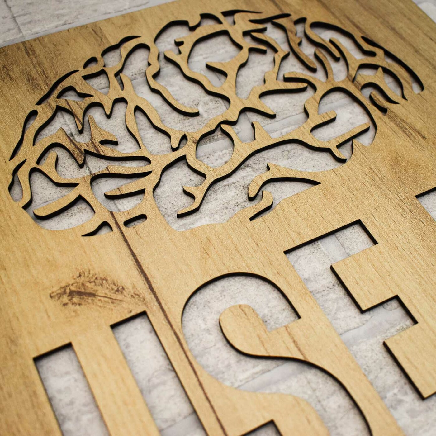 Funny Gift - Wooden Wall Art USE IT | Gold Craft Oak