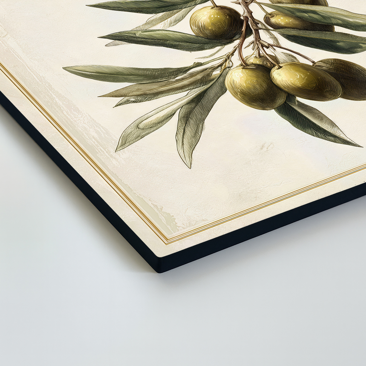 Mediterranean wooden picture - Olive branch