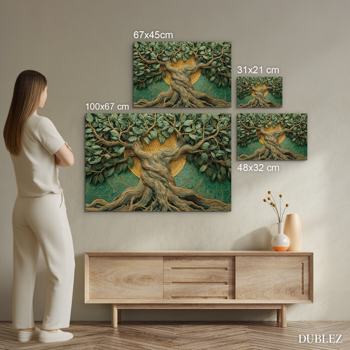 Farebný obraz stromu života - Prosperita