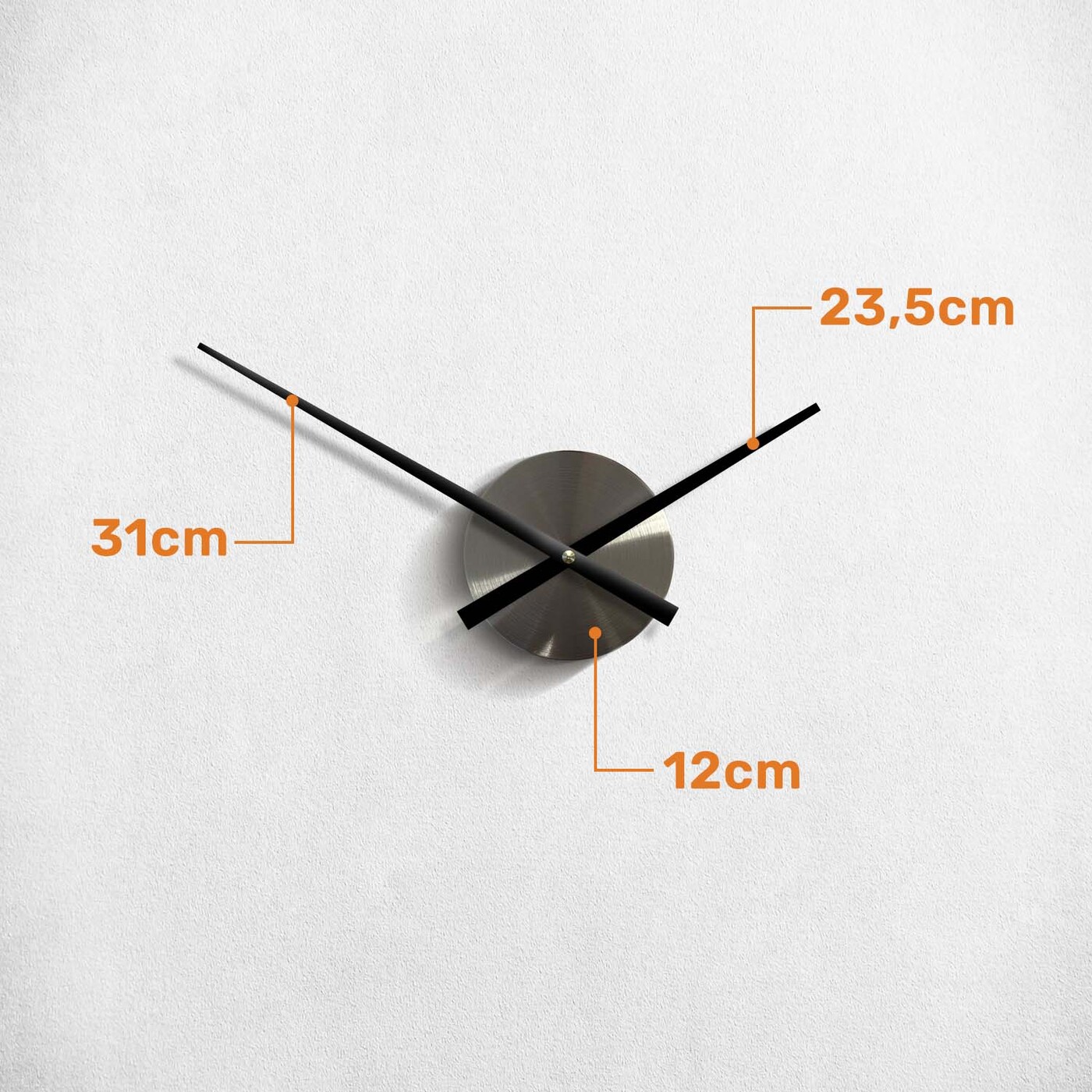 Minimalistické hodiny na stenu - Nucleus