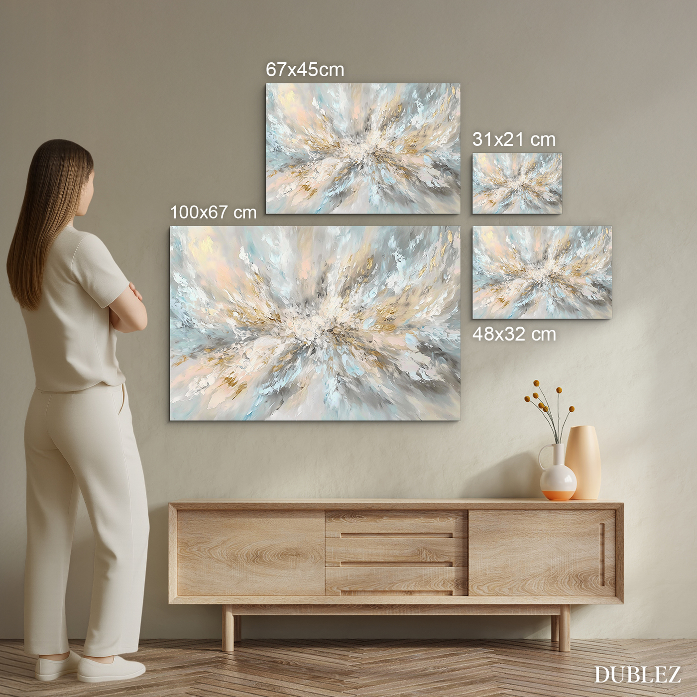 Colorful abstract painting - Explosion of light