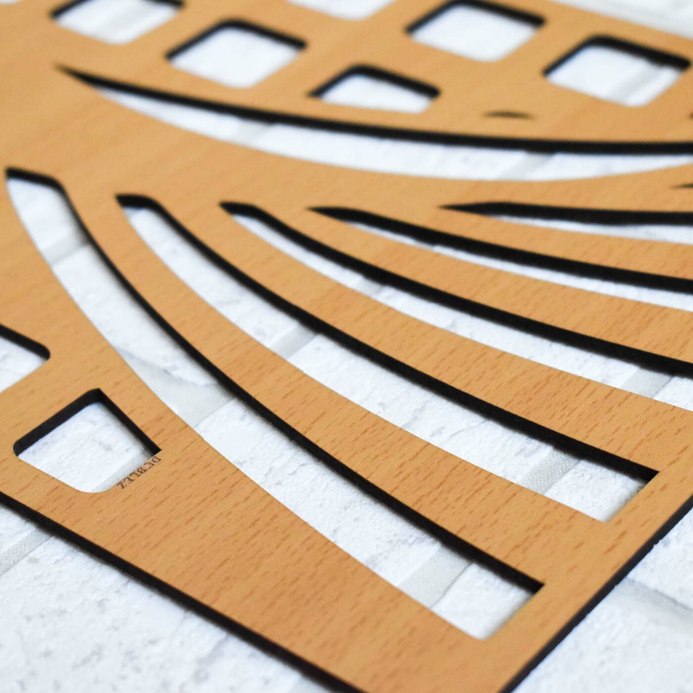 Abstract Wall Panel - Horizon | Beech