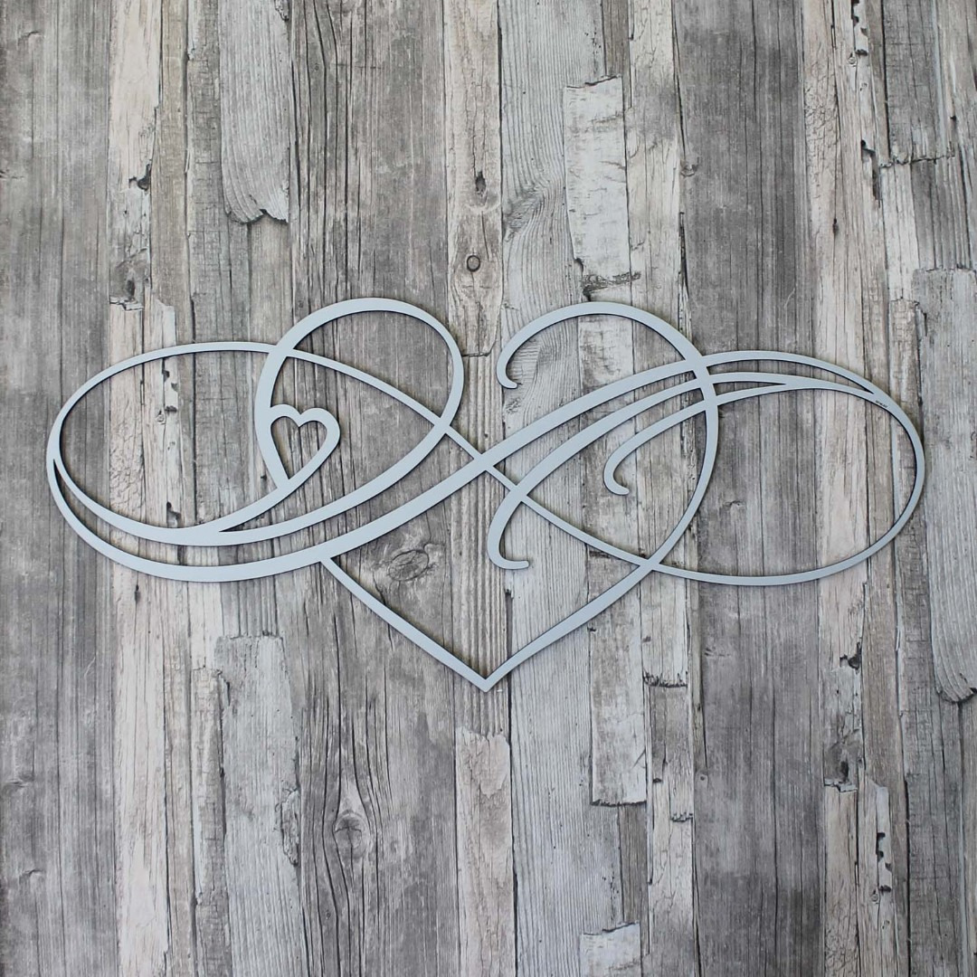 Romantic Wall Art - Infinity Love | Silver